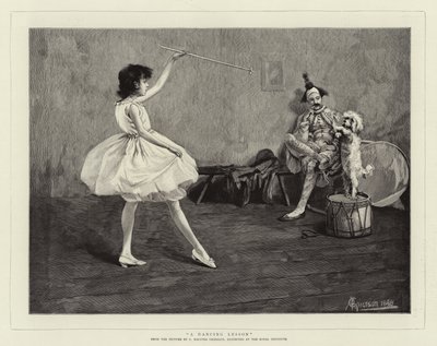 A Dancing Lesson by Charles MacIvor or MacIver Grierson